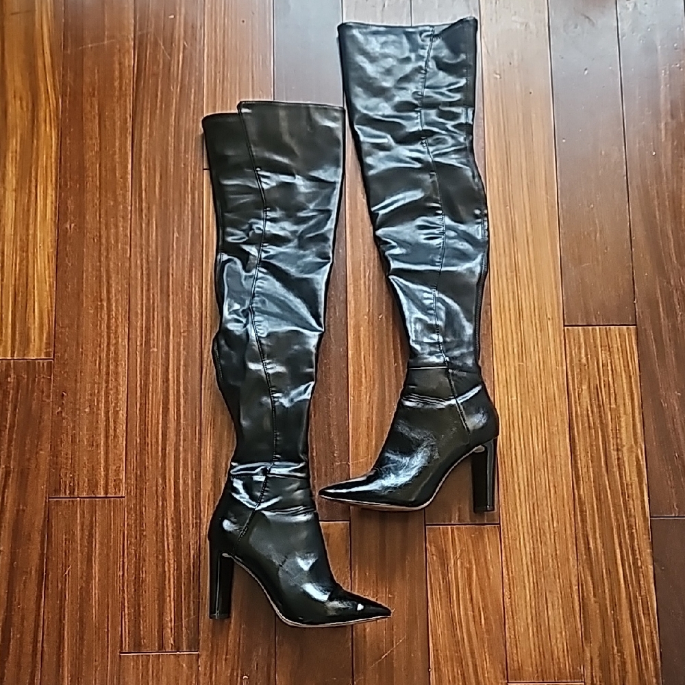 Aldo Black Over the Knee Boots